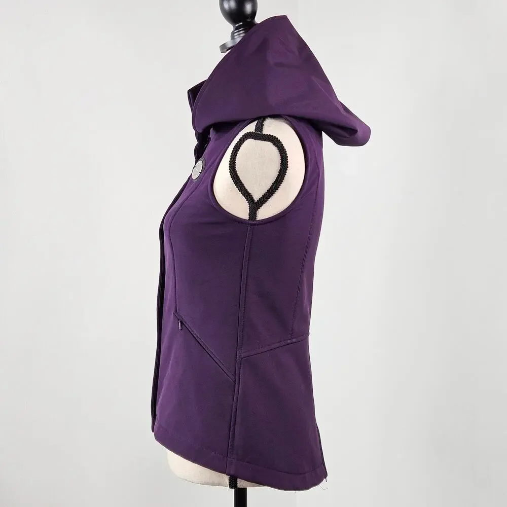 Noel‎ Asmar Equestrian Women's Riding Vest Soft Shell Hooded Purple | XXS